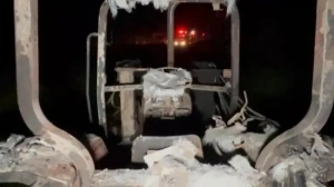 Incêndio atinge barracão com máquinas agrícolas em Santa Tereza do Oeste