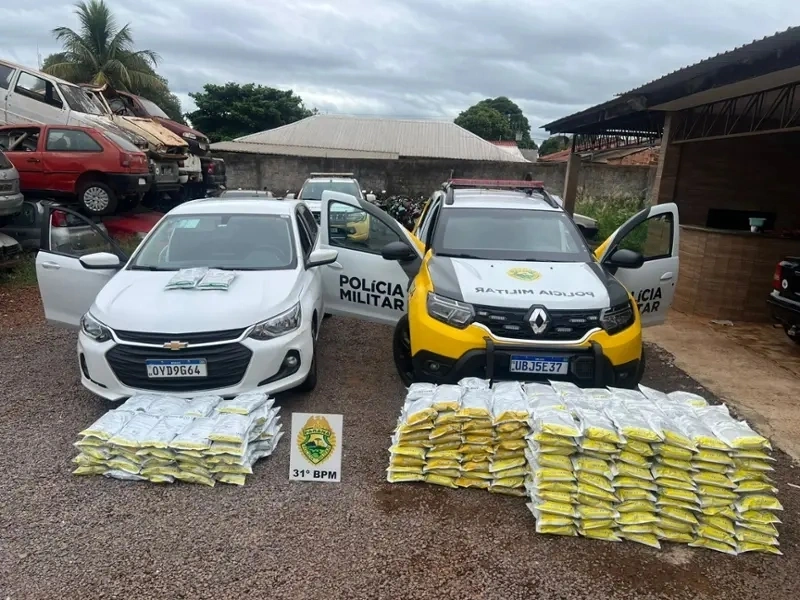 Polícia apreende 302 kg de agrotóxicos e recupera veículo furtado em Terra Roxa