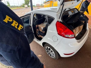 PRF prende contrabandista que tentou se esconder em conveniência de posto na BR-163 em Guaíra