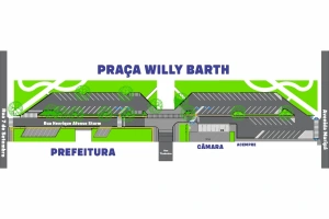 Iniciada a primeira etapa de reforma da Praça Willy Barth, em Marechal Rondon