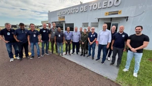 Aeroporto Municipal de Toledo recebe inspeção de segurança da ASOCEA