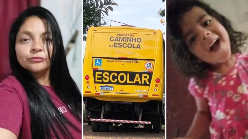 Avó e neta morrem atropeladas por ônibus de transporte escolar logo após descerem do veículo, no Paraná