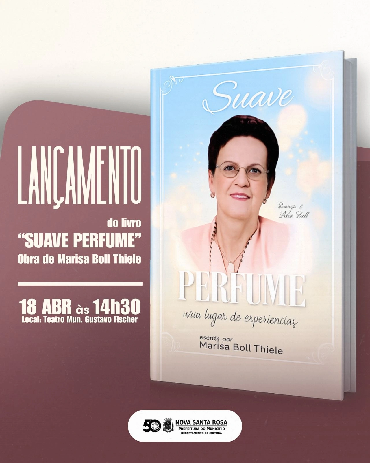 Lançamento de livro que destaca o legado de Dona Lídia Boll será lançado neste sábado (18)