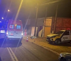 Homem morre e mulher fica grave em atropelamento em Guaíra; motorista recusou bafômetro