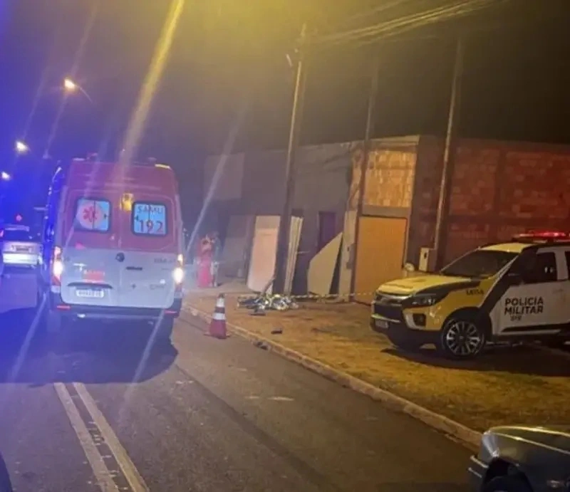 Homem morre e mulher fica grave em atropelamento em Guaíra; motorista recusou bafômetro