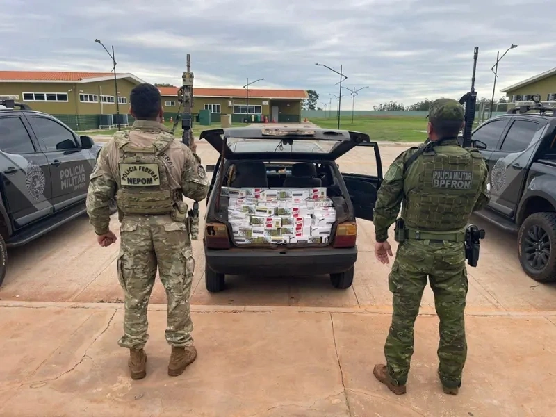 Policiais apreendem cigarros contrabandeados em Terra Roxa