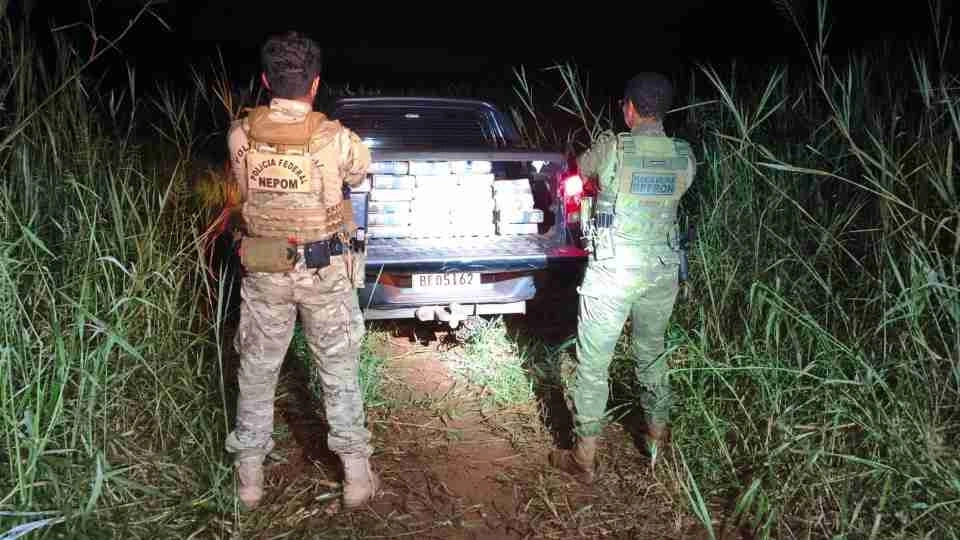 Mais de 420 quilos de maconha são apreendidos em porto clandestino em Santa Helena