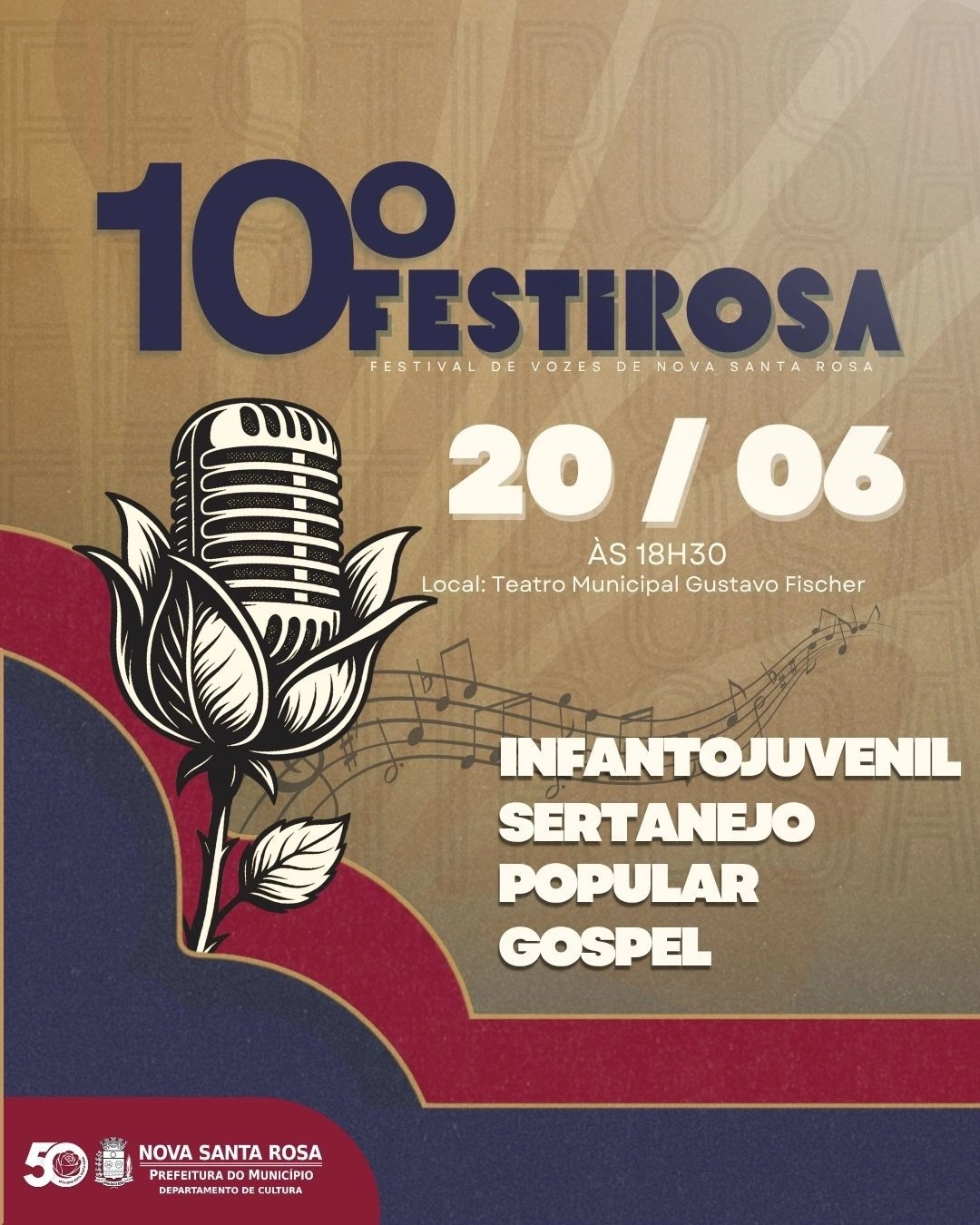 Inscrições para o 10º FESTIROSA começam nesta sexta-feira (15)