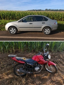 Motociclista fica ferido em acidente na PRC-467 entre Pato Bragado e Marechal Rondon