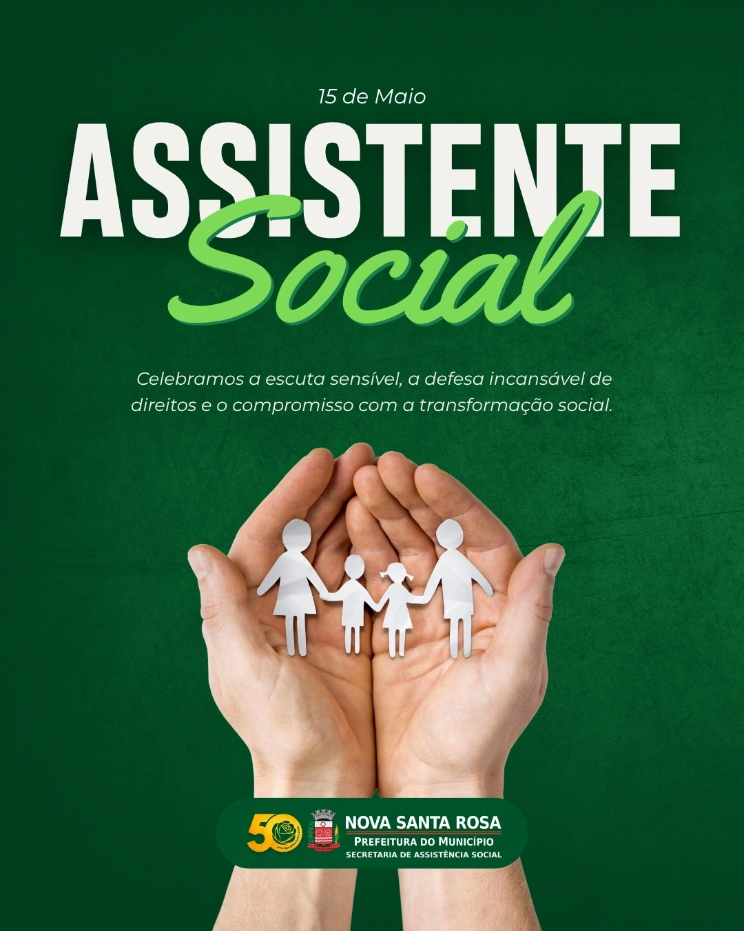No Dia do Assistente Social, prefeito Lari destaca envio de projeto que reduz carga horária da categoria sem redução salarial