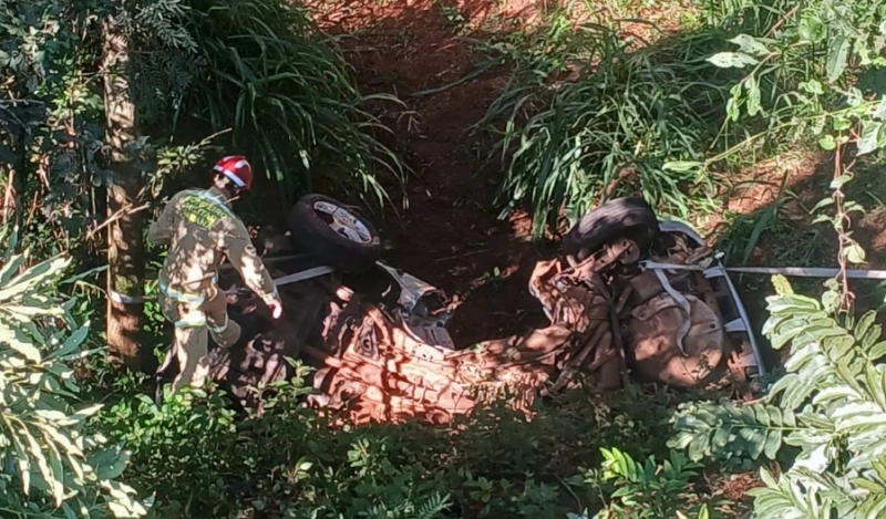 Astra com placas de Nova Santa Rosa se envolve em acidente fatal no Sudoeste do Paraná