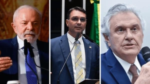 Pesquisa: Lula vence Flávio e empata com Caiado no 2º turno