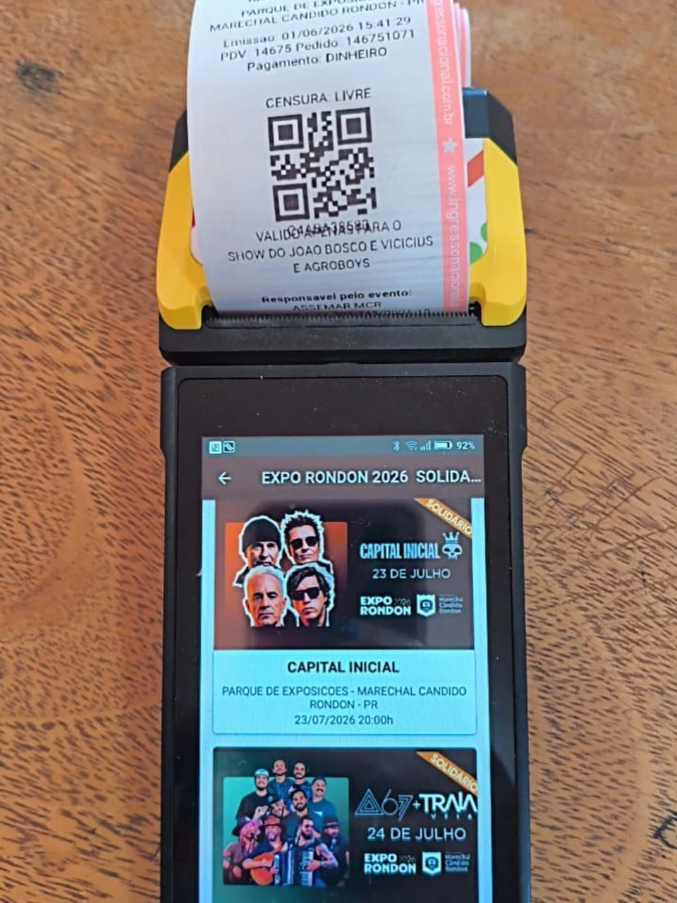 Ingressos solidários para os shows da Expo Rondon 2026 já estão disponíveis no parque de exposições