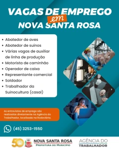 Mercado de trabalho aquecido: Agência do Trabalhador divulga vagas