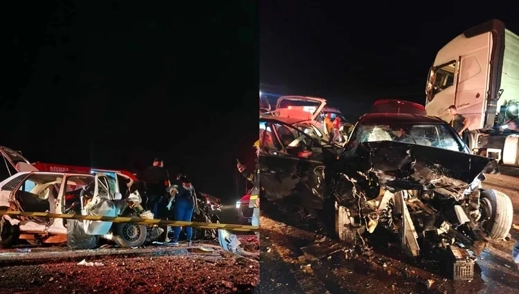 Seis pessoas morrem em acidente com três veículos na MT-358