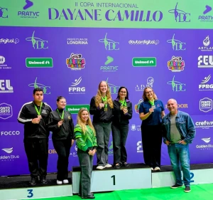 Equipe de Ginástica Rítmica de Nova Santa Rosa conquista dois títulos coletivos e vários pódios na Copa Internacional Dayane Camillo