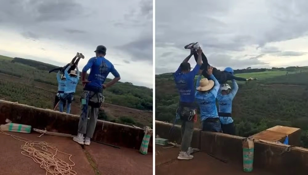 Mulher morre após ser jogada sem cordas durante salto de rope jump no interior de SP