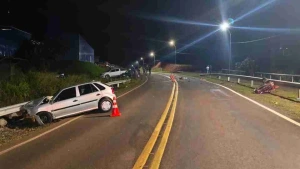 Motociclista morre após batida frontal com carro na PR-471 em Três Barras do Paraná