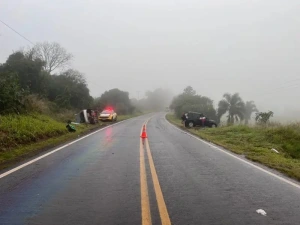 Três pessoas ficam feridas em acidente na PR-471 entre Catanduvas e Cafelândia