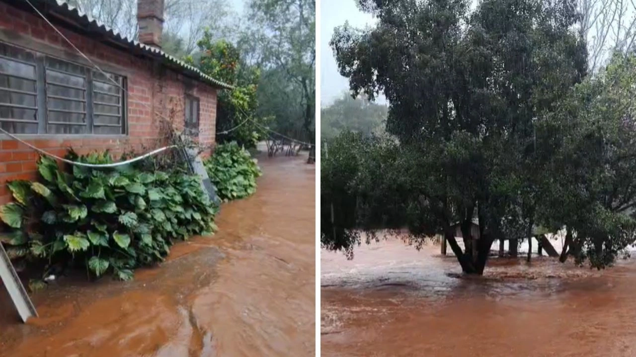 Chuva deixa rastro de estragos no interior do RS