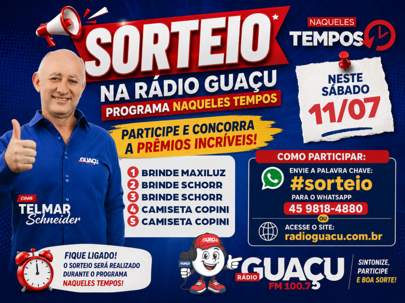 Capa do sorteio