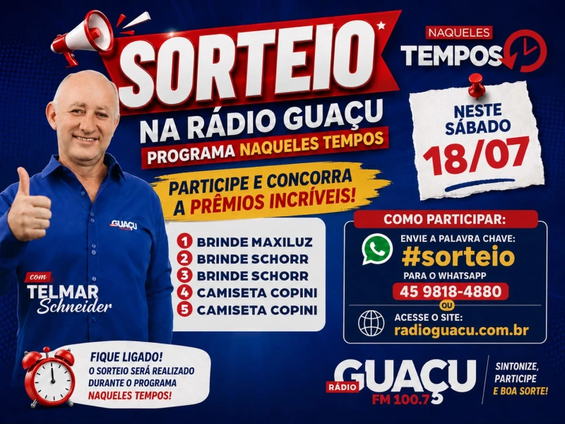 Capa do sorteio