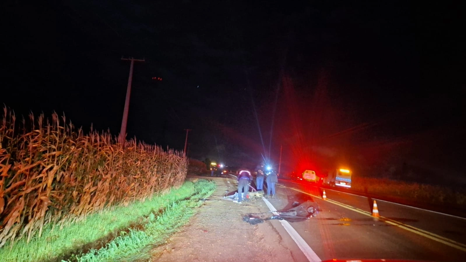 Motociclista morre em batida frontal durante ultrapassagem na PR-495, em Medianeira