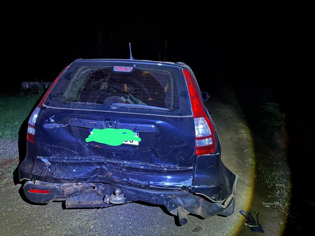 Colisão traseira deixa motorista ferido na PR-467, em Marechal Cândido Rondon