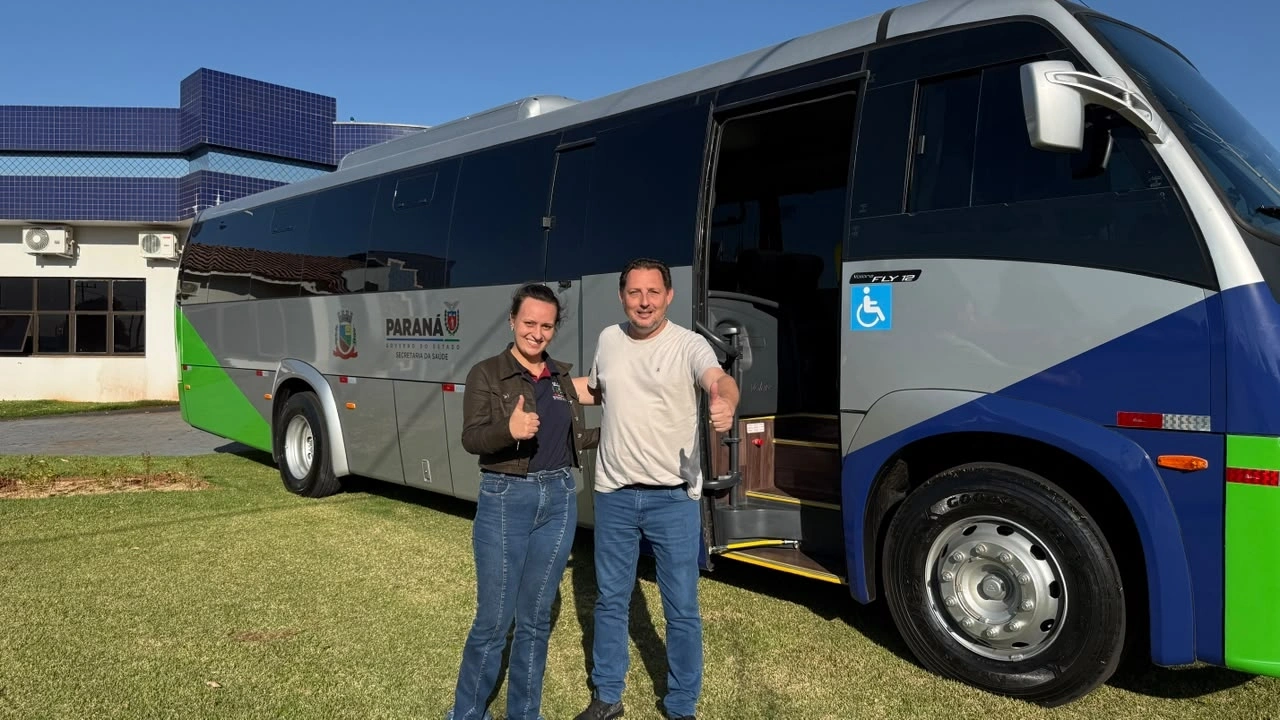 Maripá recebe novo ônibus para transporte de pacientes com investimento superior a R$ 700 mil