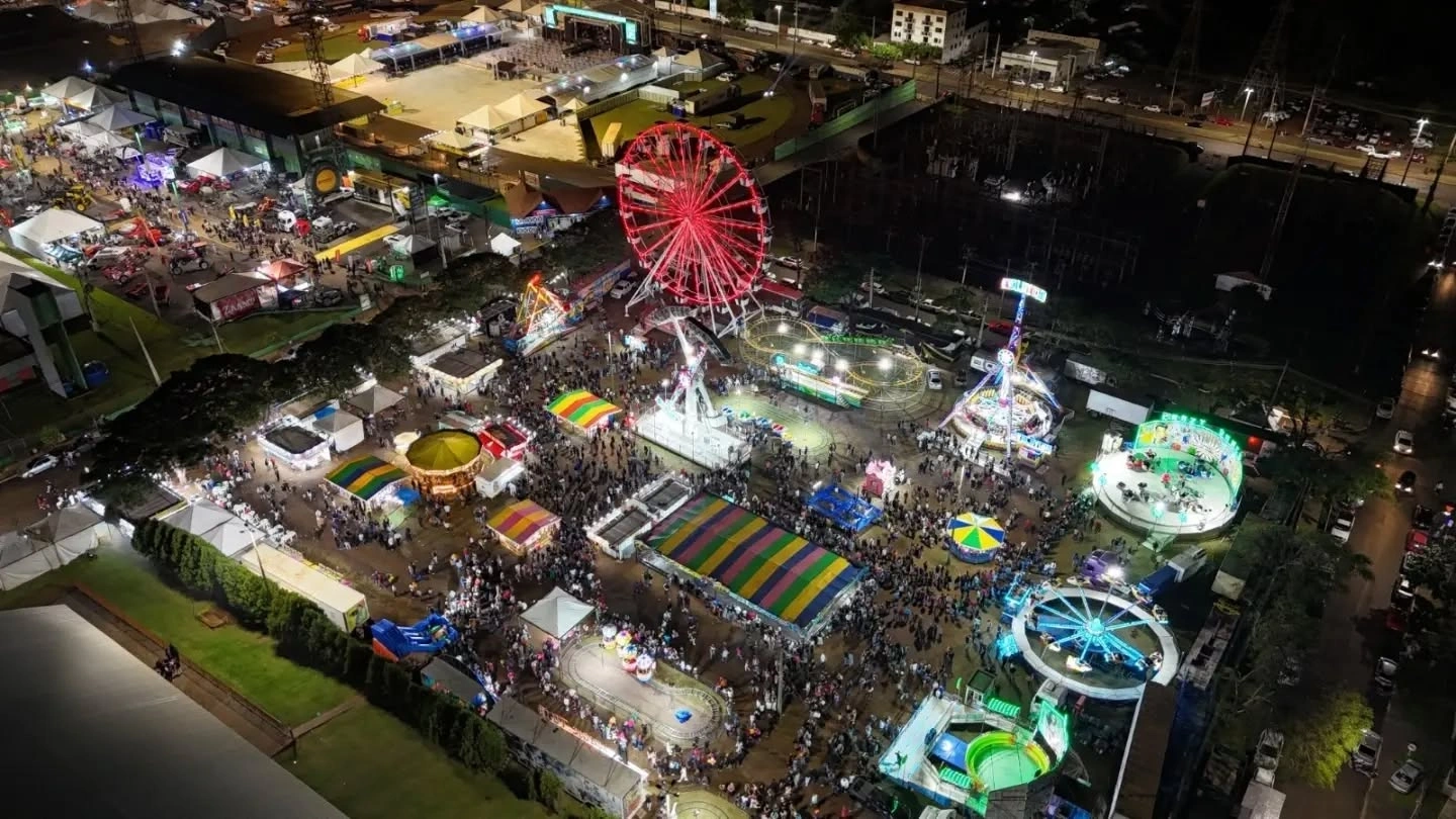 Parque de diversões da Expo Rondon 2026 abre nesta terça-feira (21)