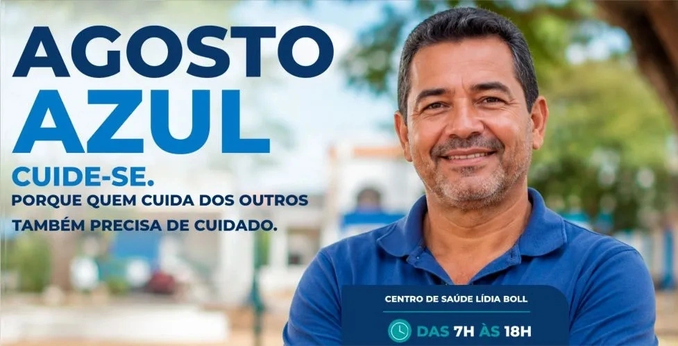 Agosto Azul terá programação especial voltada à saúde do homem em Nova Santa Rosa