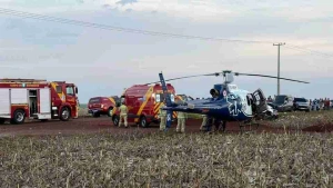 Batida deixa duas pessoas mortas na PR-486, em Tupãssi