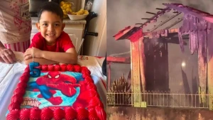 Menino de 5 anos morre em incêndio em casa no Paraná no dia do próprio aniversário