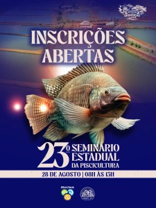 Inscrições para o 23º Seminário Estadual da Piscicultura de Maripá estão abertas