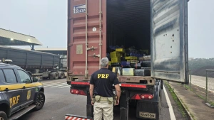 PRF apreende mais de 6 toneladas de maconha em caminhão na BR-163 em Guaíra