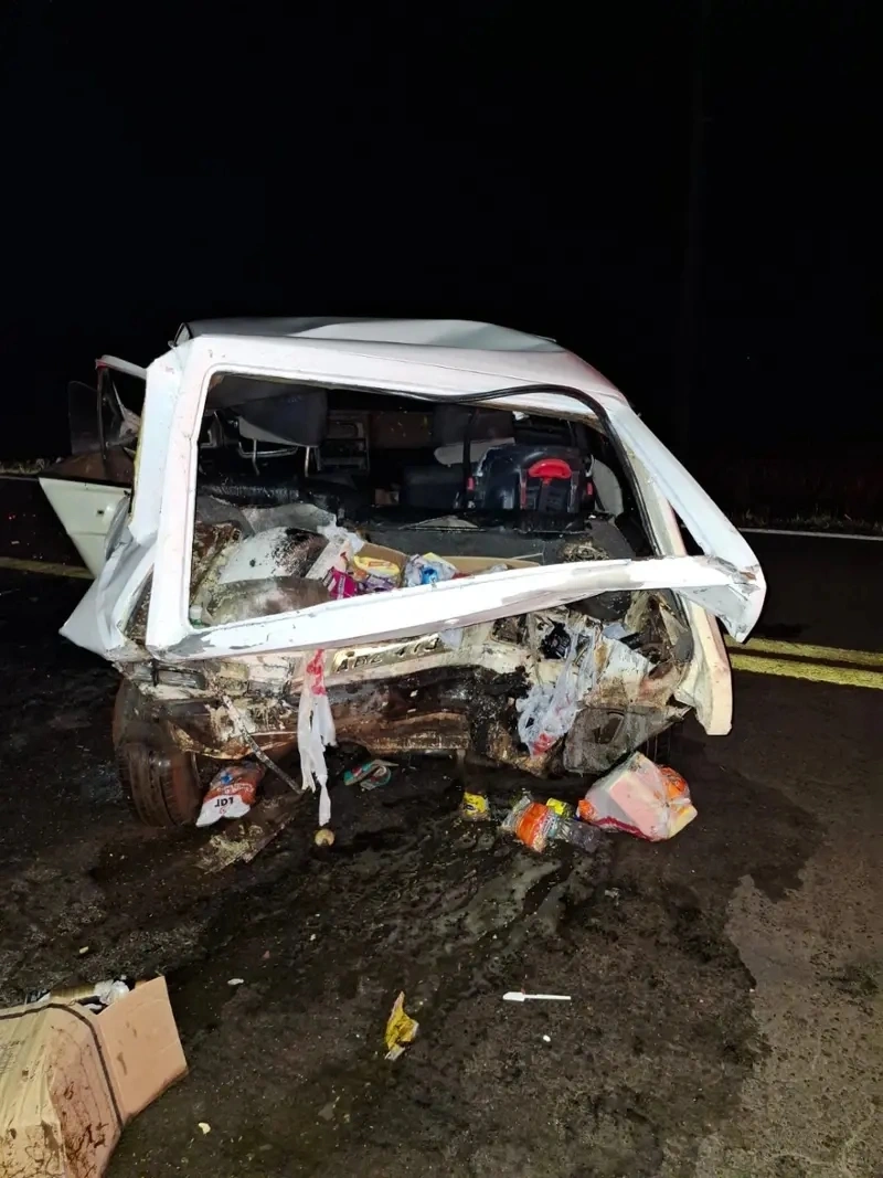 Motorista é preso após acidente com cinco feridos na PR-495