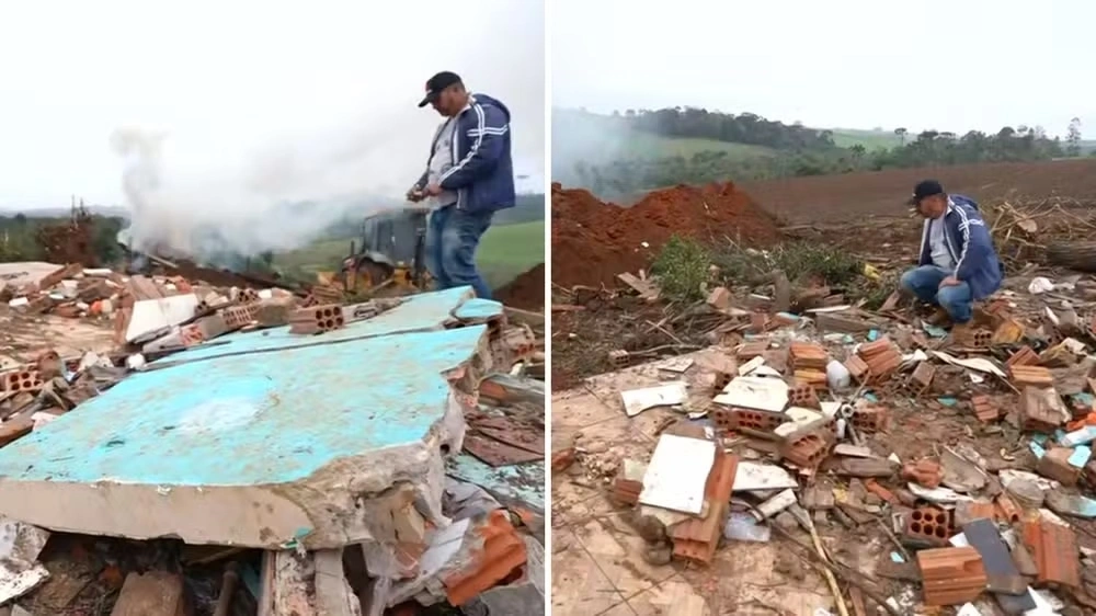 Voluntário que ajudou vítimas de tornado no Paraná perde a própria casa para o mesmo fenômeno nove meses depois