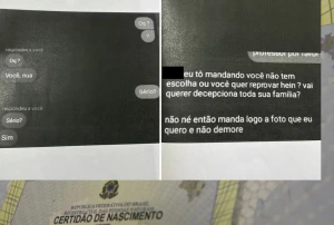 Professor do Paraná é investigado por pedir fotos de adolescente nua: 'Você não tem escolha, ou você quer reprovar?'