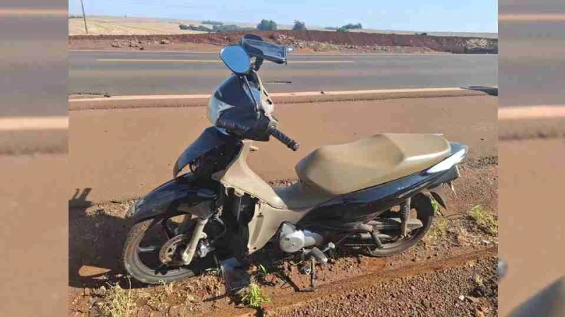 Motociclista fica ferido após acidente na PR-239, em Assis Chateaubriand