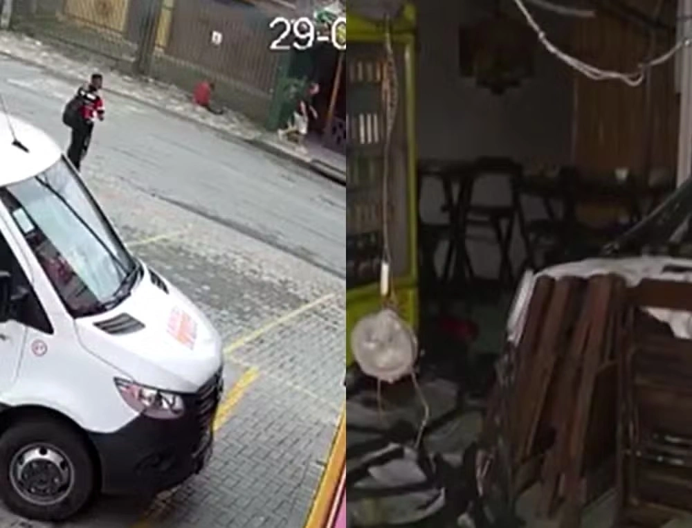 Homem invade restaurante atrás da ex, provoca incêndio com gasolina e morre queimado em SC