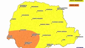 Chuva volta ao Paraná nesta sexta e permanece até terça-feira, prevê Simepar