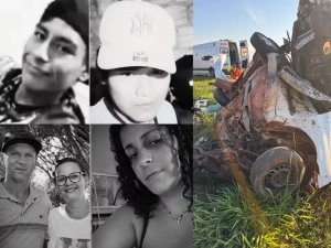 Van com pacientes que voltavam de atendimento médico bate em carro e deixa 5 mortos na BR-163