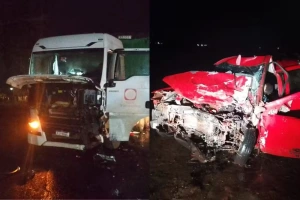 Três homens morrem após acidente grave entre carro e carreta na BR-158, interior do MS