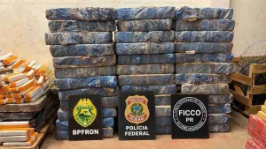 Ação integrada apreende 708 quilos de maconha e duas armas em chácara em Toledo