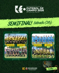 Campeonato Municipal de Futebol de Campo terá semifinais neste sábado (26)