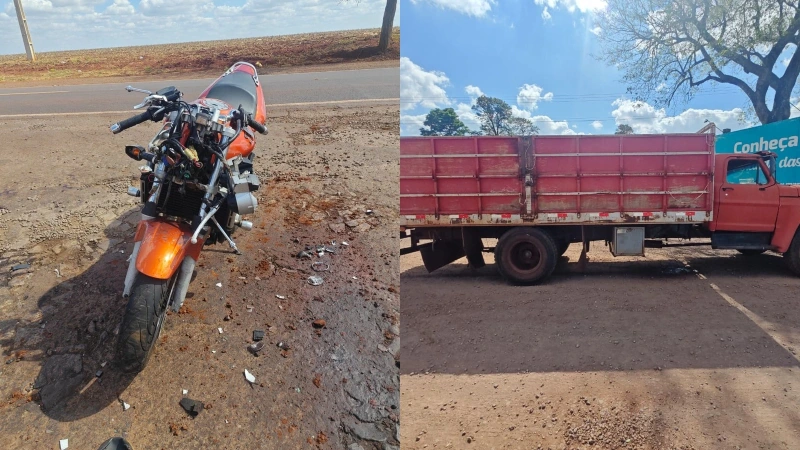 Motociclista fica ferido em acidente na rodovia PR-182, em Maripá