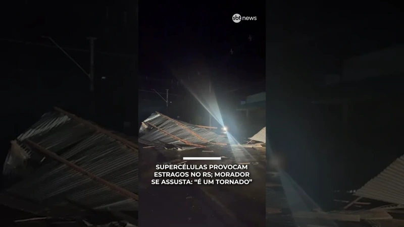 Supercélulas provocam tempestades e estragos no RS