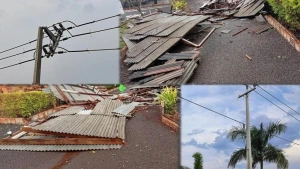Temporal causa estragos e transtornos em Nova Santa Rosa e no distrito de Alto Santa Fé